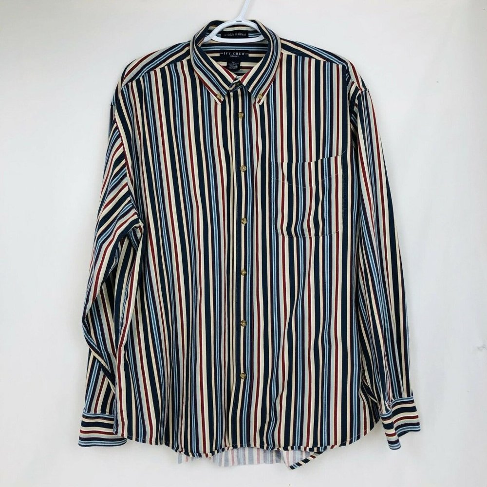 IVY CREW Classics Long Sleeve Men’s Button Down‎ XL